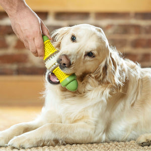 Cravin’ Corncob Treat Ring Dog Toy