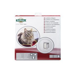 Installation Adaptor for Microchip Cat Flap & Manual-Locking Cat Flap